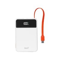 3sixT JetPak 2 in 1 10000mAh Power Bank - White/Orange