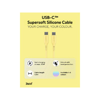 SPLASH by 3sixT USB-C to USB-C Cable 1.5m 60W - Lemon