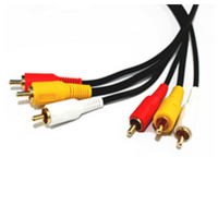 Comsol 1mtr 3 x RCA Male to 3 x RCA Male Composite Cable