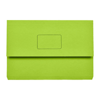 Marbig Slimpick Foolscap Document Wallet Green