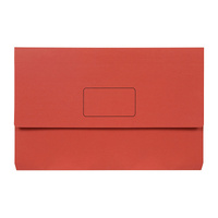 Marbig Slimpick F/C Document Wallet Brt Red Pk10