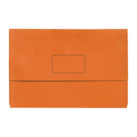 Marbig Slimpick F/C Document Wallet Brt Orang Pk10