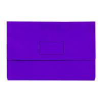 Marbig Slimpick F/C Document Wallet Brt Prpl Pk10