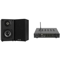 Accento Dynamica 41BT-B452 Bookshelf Speakers with 40W Class-AB Amplifier Bundle