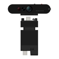 LENOVO ThinkVision MC60 (S) Monitor Webcam 1080p IR & RGB dual‑sensor Adjustable FOV: 65°-90° AI enhance noise‑cancelling MIC Physical privacy shutter