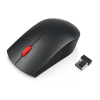 LENOVO Essentials Compact Wireless Mouse - 2.4 GHz Wireless via Nano USB, 1000 DPI, Optical sensor, Supported PC with USB port, 1 Year Warranty