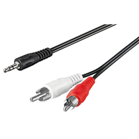 Goobay AUX 3.5 mm Male to Stereo 2 x RCA Male 1.5M