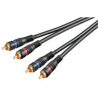 Goobay Stereo RCA Cable 2x RCA Male to Male 1.5M