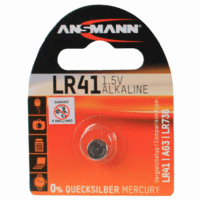 Ansmann LR41 1.5V 30mAh Alkaline Button Cell Battery Replaces 192 AG3 G3A GP192