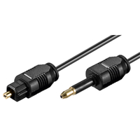 Goobay Toslink Fiber Optic Audio Cable (M/Mini) 2M -Blk