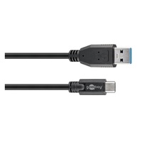 Goobay USB-C to USB A 3.0 cable black  1.0m