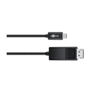 Goobay USB-C- DispPort adapt cable (4k 60 Hz) black  1.20m