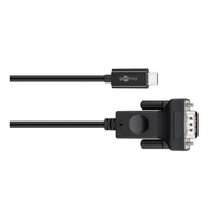 Goobay USB-C VGA adapt cable (1080p 60 Hz) black  1.80m