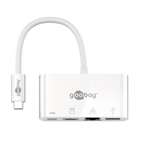 Goobay USB-C Multiport Adapt (HDMI + Ethernet  PD) 3A 60W