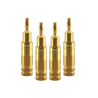 Clicktronic Premium Speaker Banana Plug 4pcs