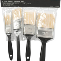 SCA 564760 Paint Brush Set 25-50 & 76mm flat brushes 4 Piece