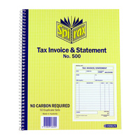 Spirax 500 Tax Inv & Statement Quarto 250X200 Pk5