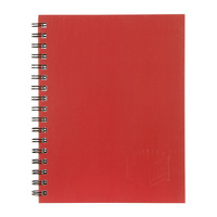 Spirax 512 Hard Cover Book A4 200 Page Red Pk5