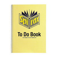 Spirax 565706 706 To Do Book A4 140 Templated Pages Pk5