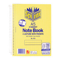 Spirax 572 3 Subj A5 N/Bk Pk5