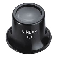 LinearTools 59-605-005 Eye Loupe Magnifier 10x Magnification 45mm Diameter