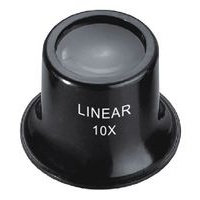 Linear 59-605-005 Eye Loupe Magnifier 10x Magnification 45mm Diameter Eye Cup