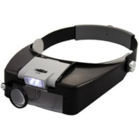 LinearTools Head Band with Illuminated Magnifier Bright Dual LED Illumination
