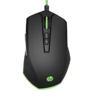 HP Pavilion 200 Gaming Mouse - USB Optical Sensor 3,200 DPI 12 RGB Modes 5 Customizable Buttons Ergonomic Comfort Light Weight 120g for Laptop PC Mac