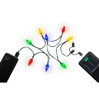 Goobay Smartphone USB-A Charging Cable with LED Lights 0.9M