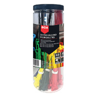 SCA 615654 Cable Ties - Assorted 200 Piece
