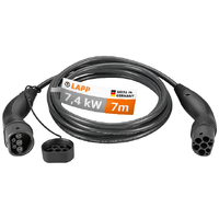 LAPP EV Charge Cable Typ 2 (7.4kW-1P-32A) 7m - Black