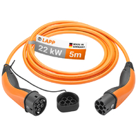 LAPP EV Charge Cable Typ 2 (22kW-3P-32A) 5m - Orange