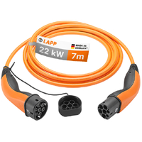 LAPP EV Charge Cable Typ 2 (22kW-3P-32A) 7m - Orange
