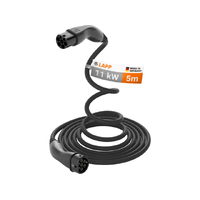 LAPP EV Helix Charge Cable Typ 2 (11kW-3P-20A) 5m - Black