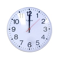 JADCOtime 300mm 12inch15MT view round Wall Clock White 