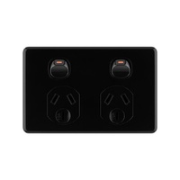 DETA 6252BK X6 10amp Double Power Point Black