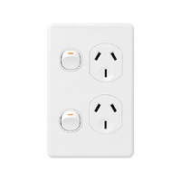 X6 Vertical Double Power Point Interchangeable Clip-On Cover