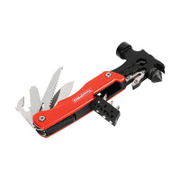 ToolPRO 656542 Multi Tool Emergency Hammer 16-In-1- with 5x bits