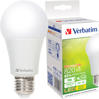 Verbatim E27 Classic A 8.5W 2700K Warm White Dimmable Globe 810LM Frosted Dome