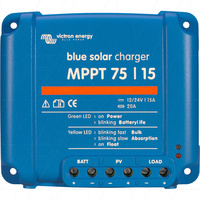 Victron Energy 12V/24V 15A Blue Solar MPPT75/15A Charge Controller 