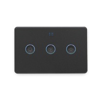 Grid Connect Smart Fan Speed Controller Touch Switch Matte Black 250V