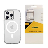 USP Apple iPhone 17 Pro (6.3') Clear Rock Shockproof Case with MagSafe - Ultra-thin, Lightweight, Non-slip, Crystal Clear, 5 Years Warranty
