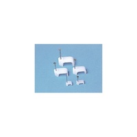 Flat Cable Clips 6mm Ideal for Speaker & Power Cables 100 Pack 
