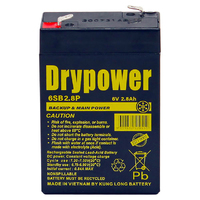 Drypower 6SB2.8P 6V 2.8Ah SLA Battery Backup Cyclic Suit PS628 DM6-2.8 HGL2.5-6
