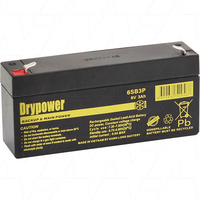 Drypower 6SB3P SLA Battery 6V 3Ah Rp BP3-6 PS630 DM6-3.2 DM6-3.3 HGL3.2-6 NP3-6 