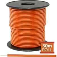 DOSS 7 Strands-0.25mm Hookup Tinned Copper Wire Cable Roll 30m Orange 