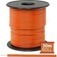 30M Orange Hookup Wire/Cable Sold As A Roll Of 30M