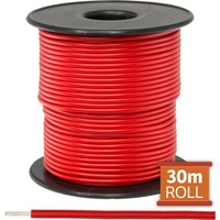 DOSS 7 Strands-0.25mm Hookup Tinned Copper Wire Cable Roll 30m Red