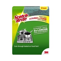 Scotch-Brite Heavy Duty Scourer Sponge 2-Pack - Box of 6