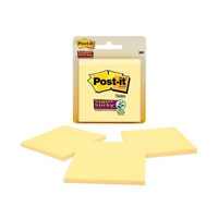 Post-It Super Sticky Notes Canary Yellow 76 x 76mm 3-Pack - Box of 6